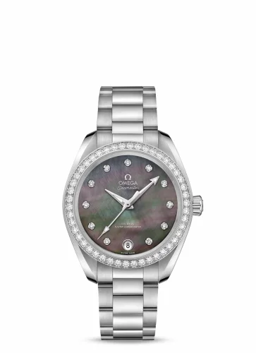Omega Seamaster Aqua Terra 150M Master Chronometer 34 Stainless Steel / Diamond / Brown MOP / Bracelet 220.15.34.20.57.001 (22015342057001)